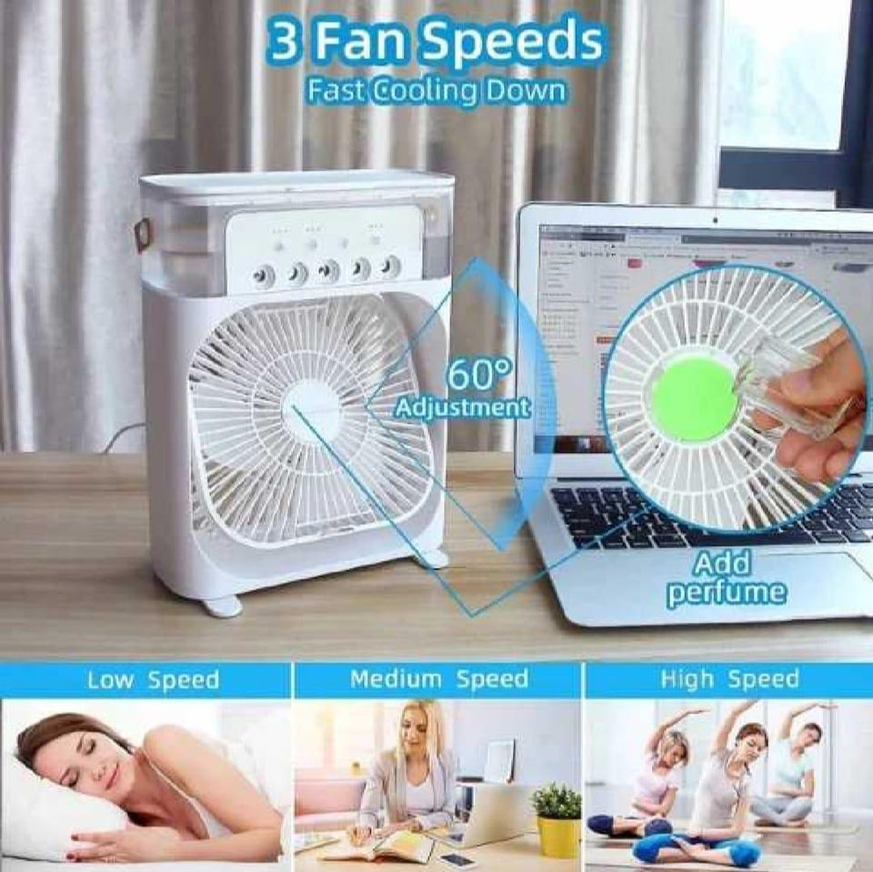 Air Conditioner 10" - 1 Pc Portable Fan with 3 Fan Speeds and 60° Adjustment