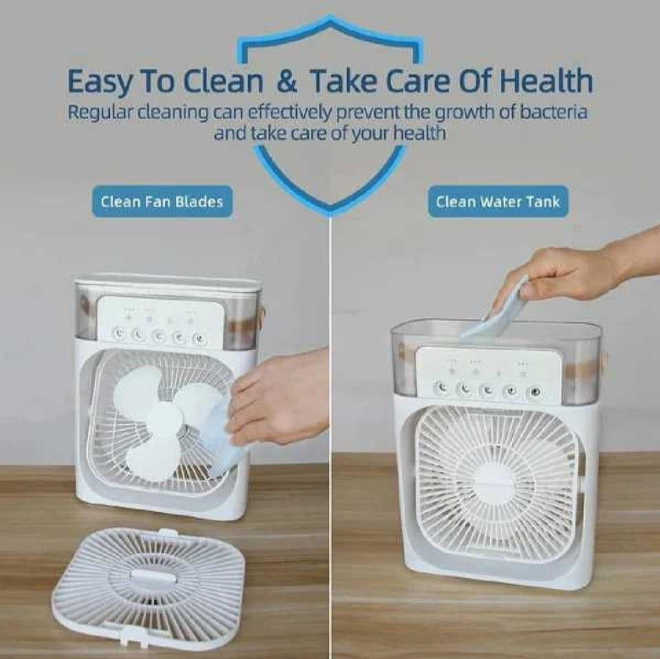 Air Conditioner 10" - 1 Pc Portable Fan with 3 Fan Speeds and 60° Adjustment
